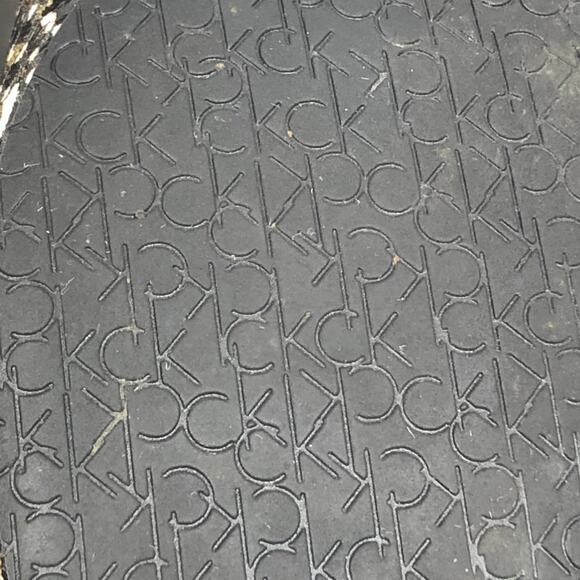 Calvin Klein Saphire Speckled Snake Sz 9M Cream/Black Laser Cut BalletFlat Shoes - Picture 10 of 12